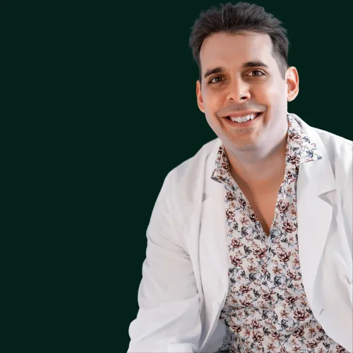 Ritratto di Ruben Domenighini per la pagina di servizio dieta online.